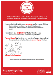 Flyer advertising the Small Ride