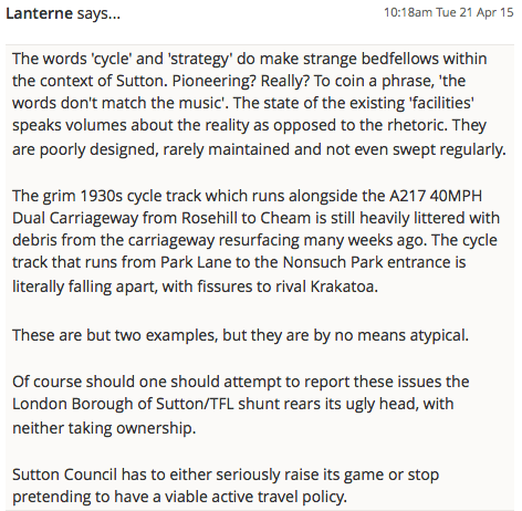 SuttonGuardian_CycleStrategyLetter_April2015_Comment2