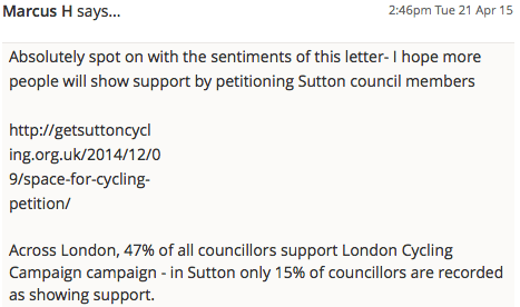 SuttonGuardian_CycleStrategyLetter_April2015_Comment3