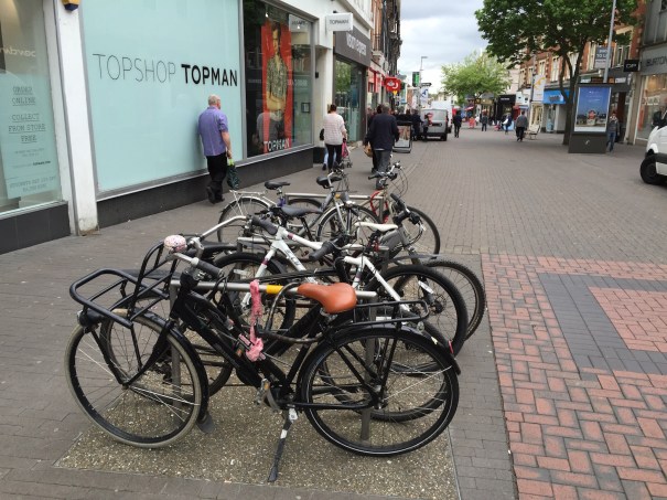 Good to see a demand for the cycling parking in Sutton High Street