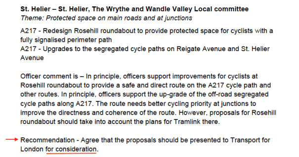 Extract from Appendix A LCC Ward Asks