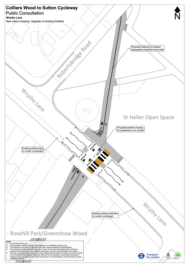 SuttonToColliersWoodCycleway_StHelierArea_05_WrytheLane